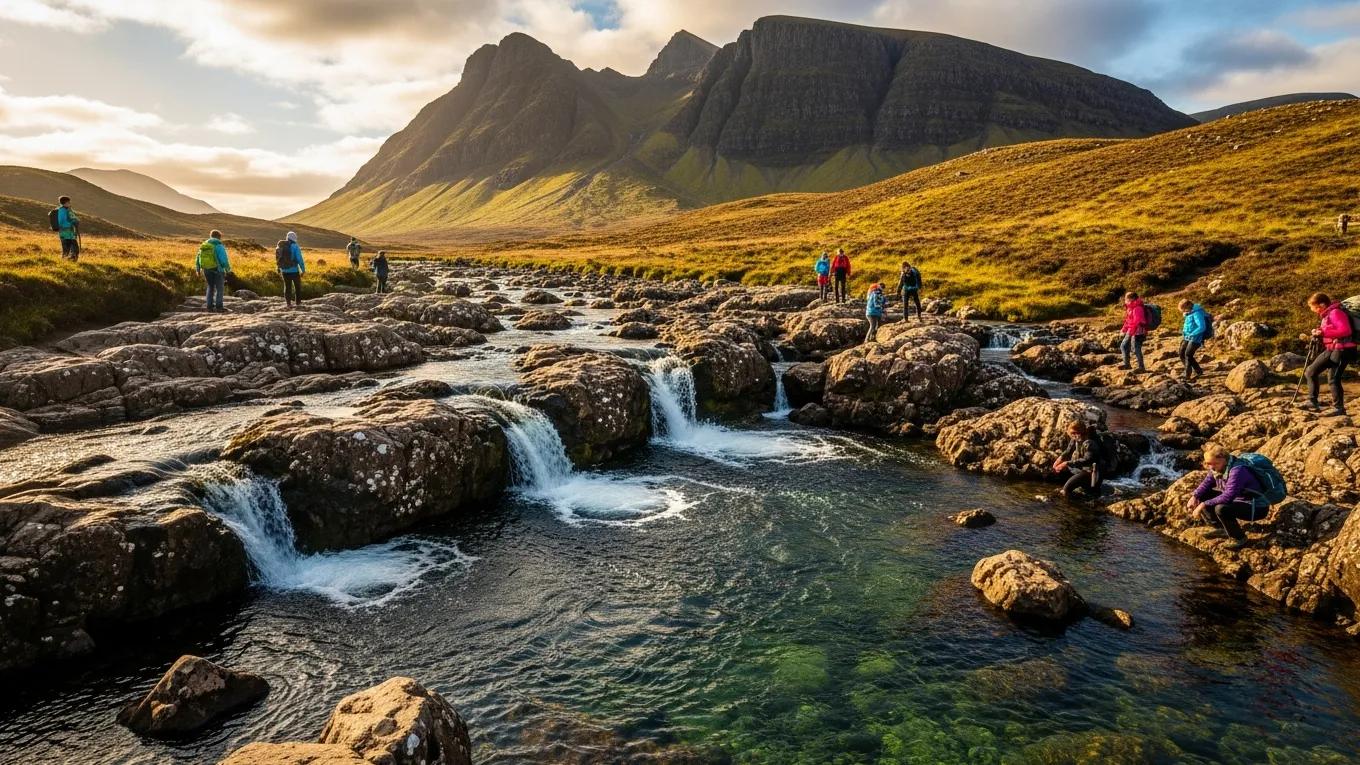 Fairy Pools on the Isle of Skye, showcasing unique experiences and natural beauty in Scotland