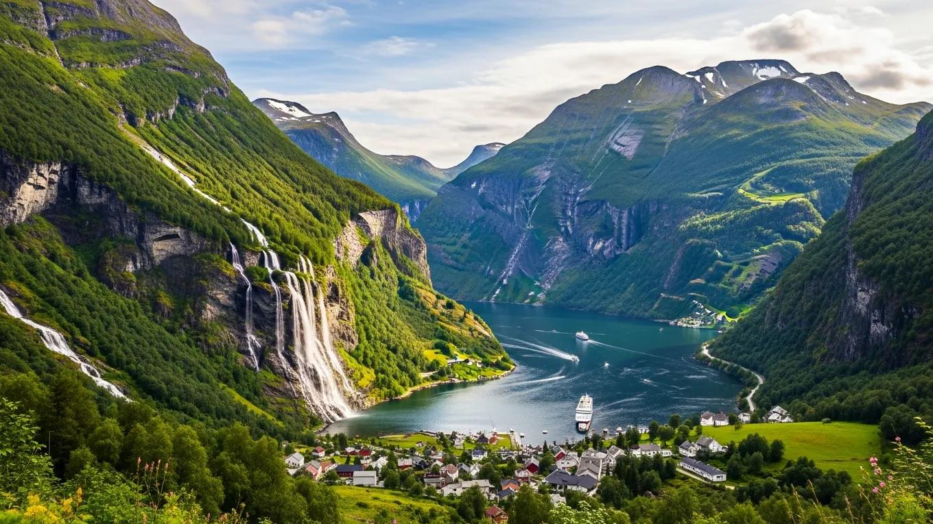 Stunning fjord landscape in Norway highlighting natural beauty and travel appeal