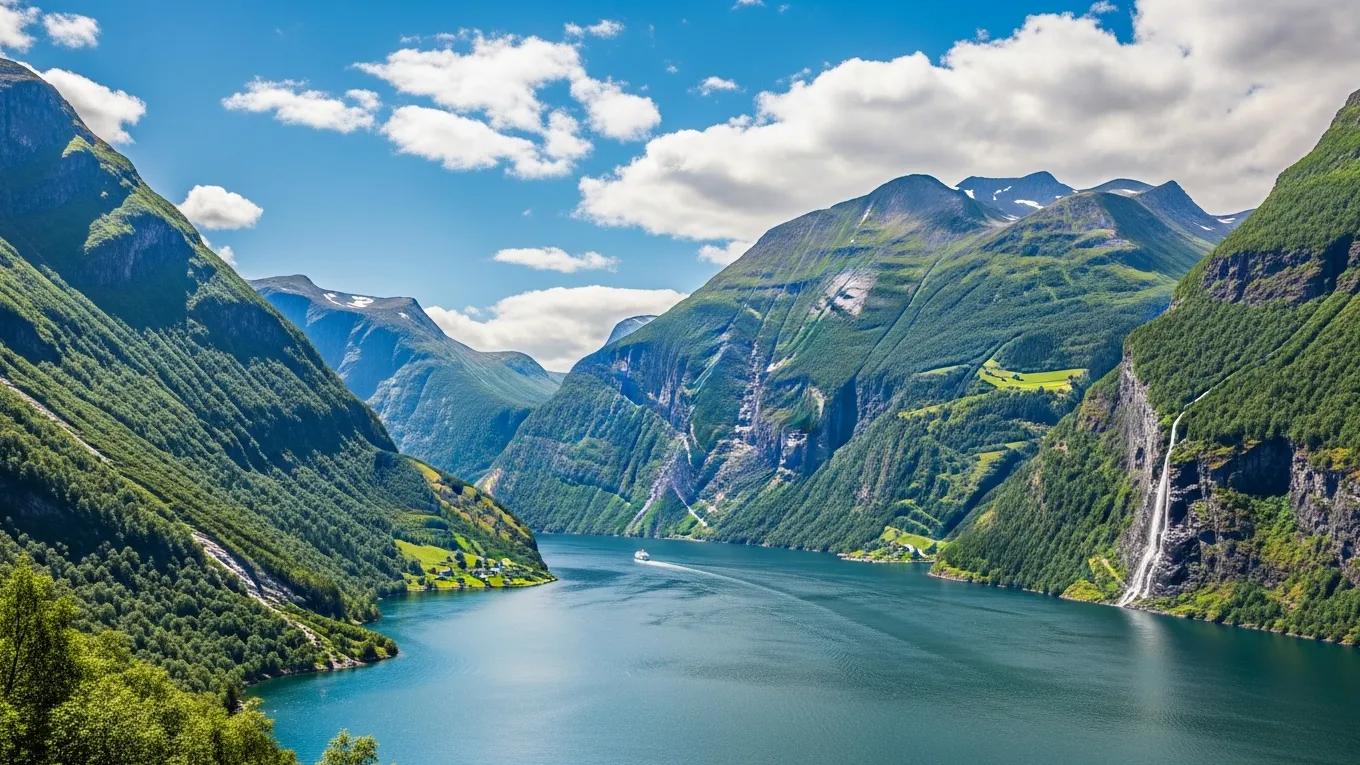 Stunning Norwegian fjord landscape highlighting the best time to visit Norway